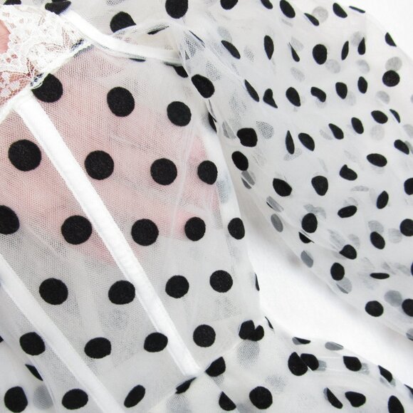 Vy’s Closet Fashion Polka Dot Dress Women's Size S Long Sleeve Lingerie. Sleeves - Picture 13 of 14
